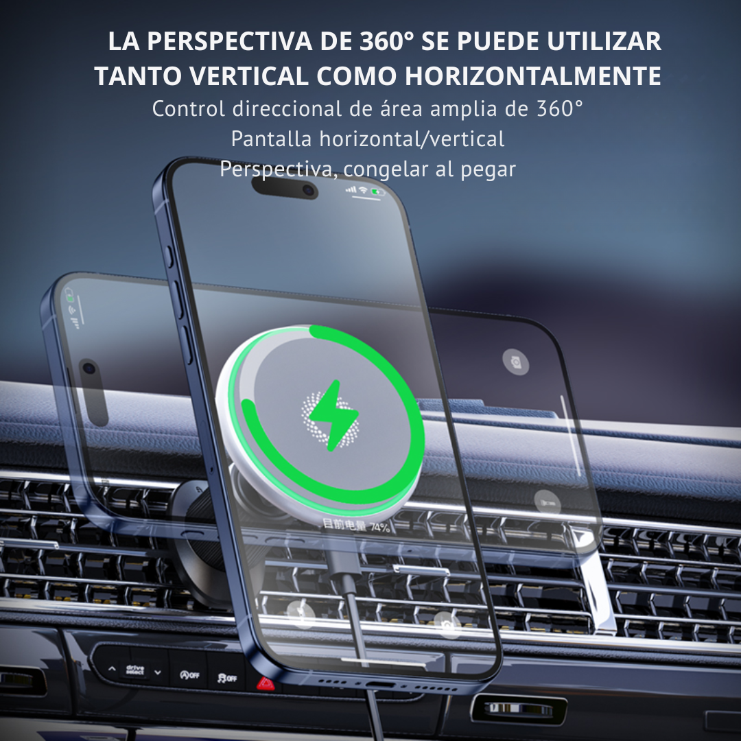 Soporte de celular con cargador p/ auto
