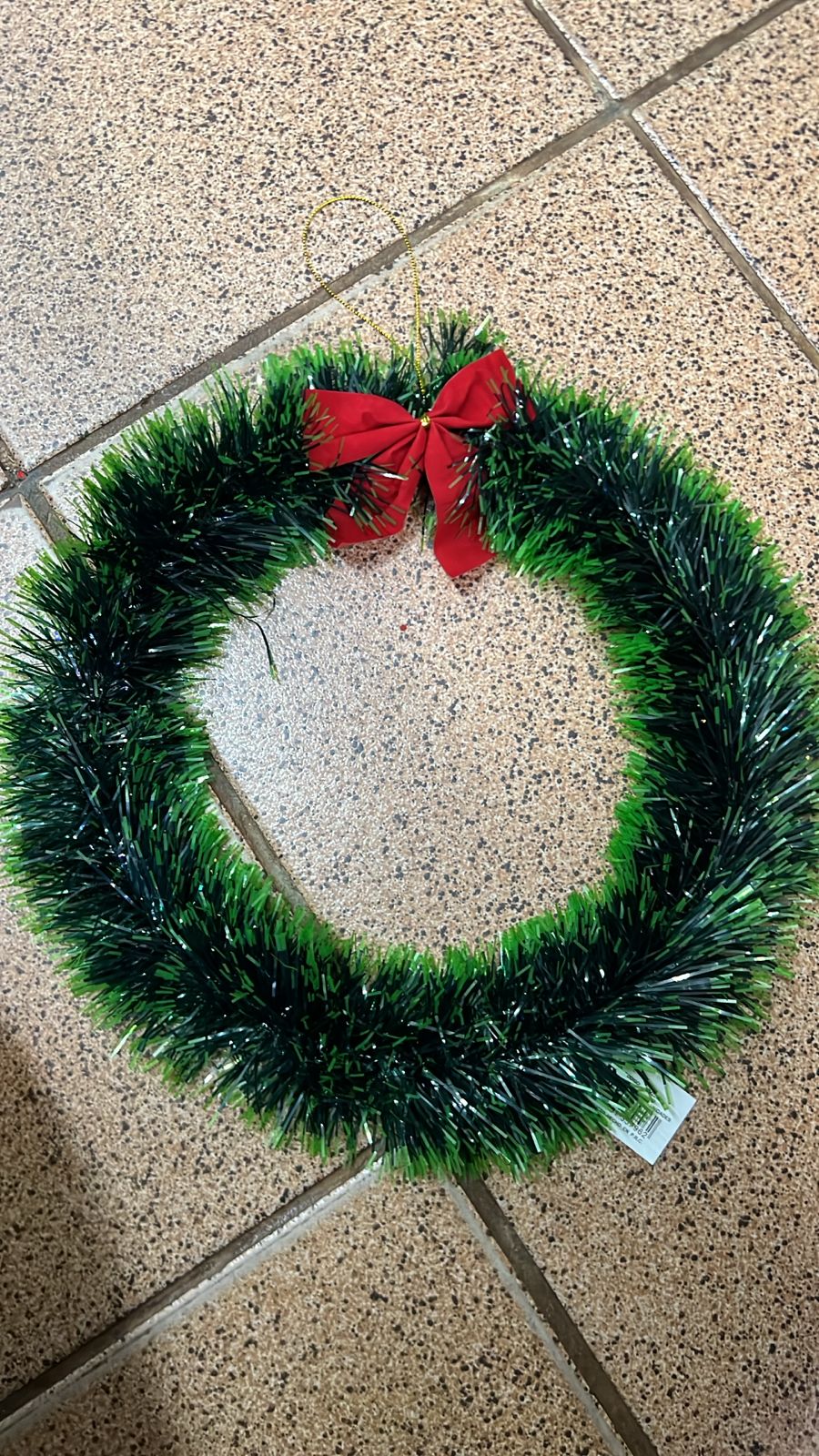 Adorno navide&ntilde;o para puerta 30cm