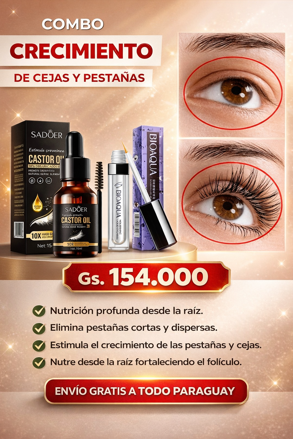 COMBO CRECIMIENTO DE PESTA&Ntilde;AS Y CEJAS